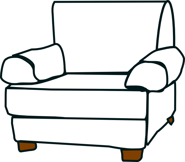 Sofa Chair Clipart (600x525)