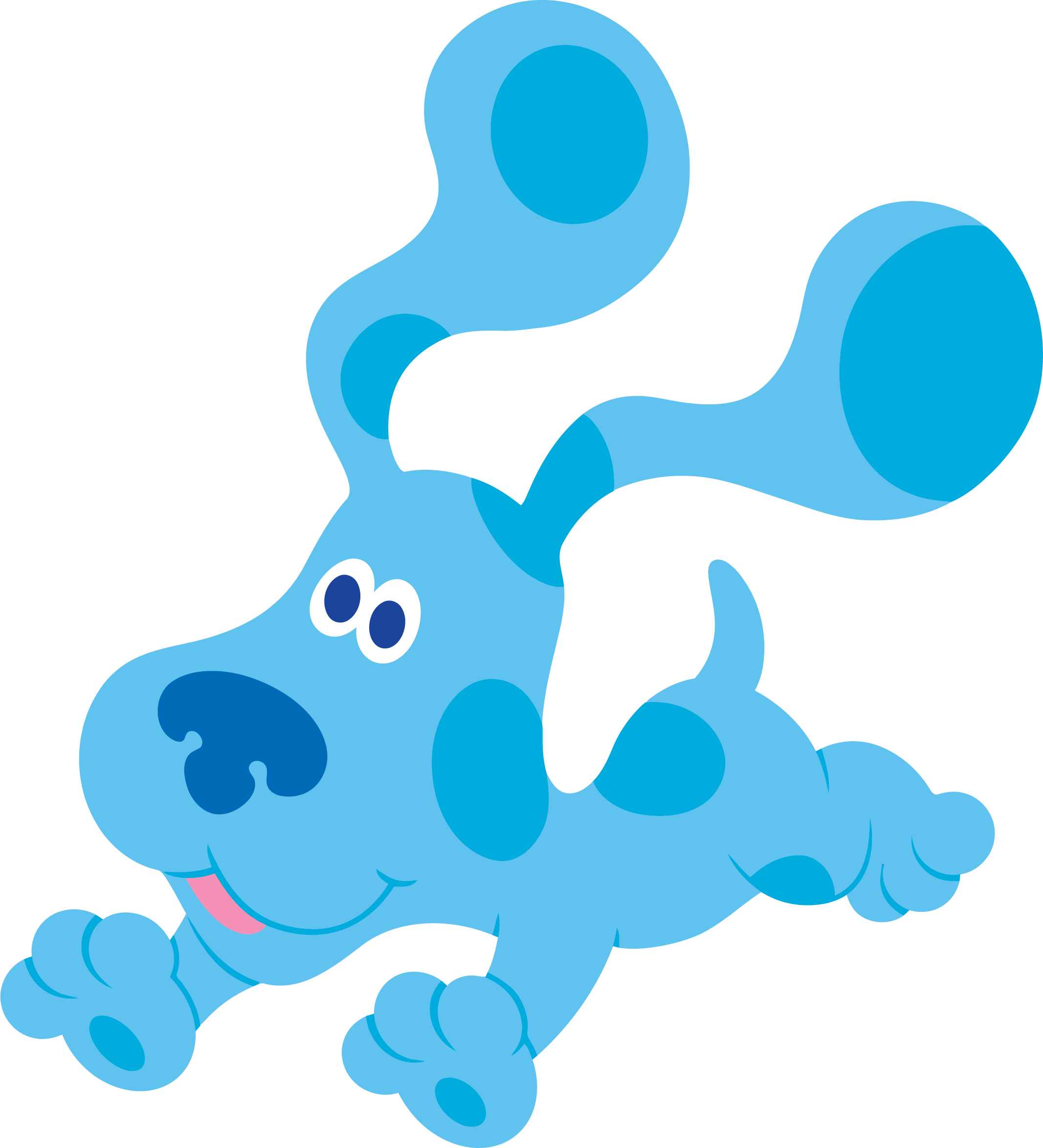 Blue Baby Feet Cliparts - Blues Clues Blue Dog (2133x2348)