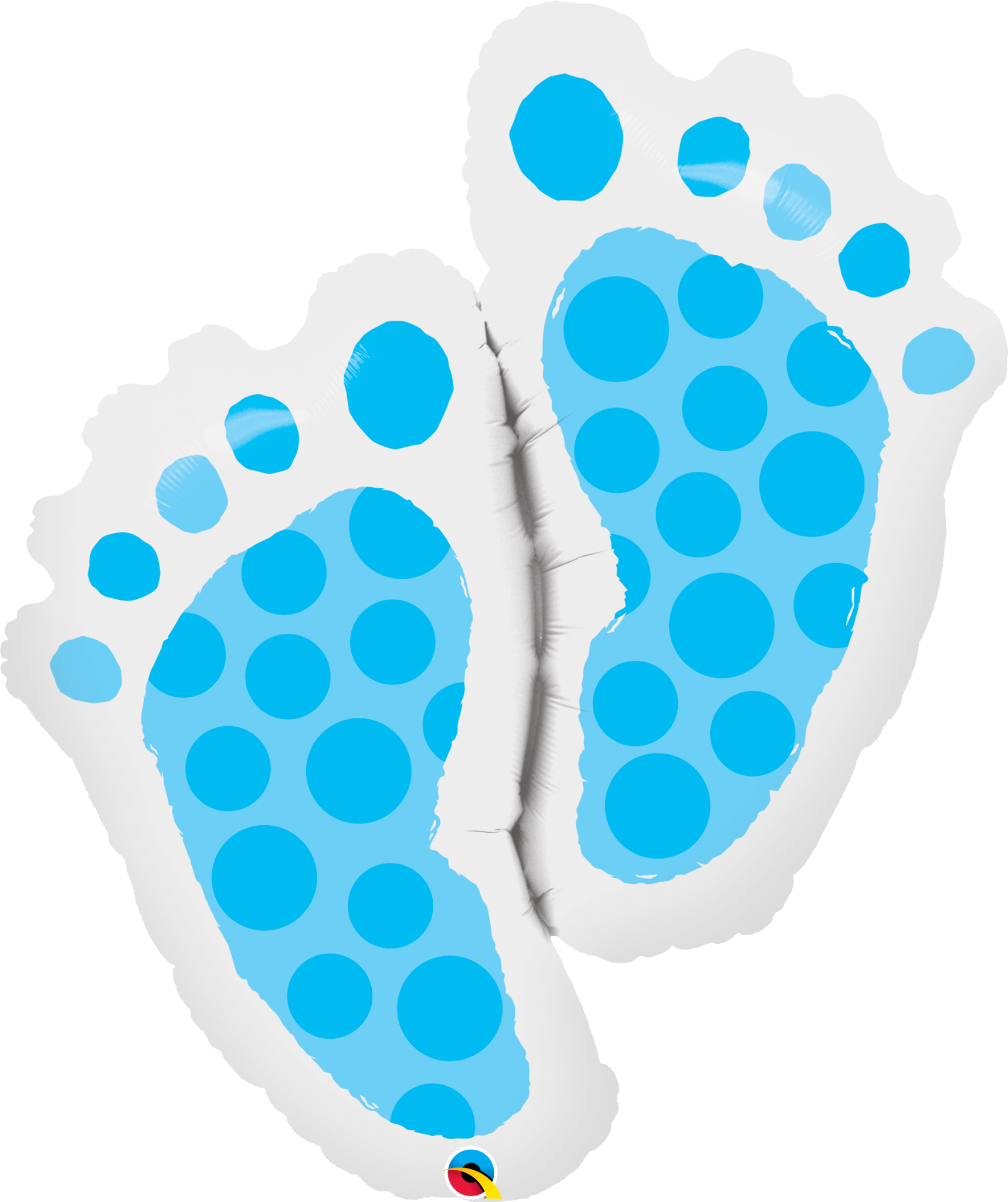 Qualatex 35 Inch Supershape Foil Balloon - Baby Feet (1719x2048)