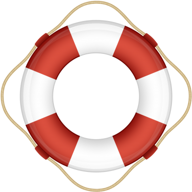 Resque Logo With Ruby Logo Transparent - Red And White Life Preserver Ring (400x397)