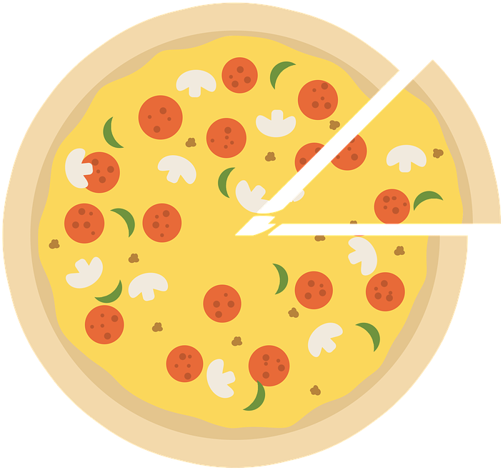 Pizza Slice Clipart 20, - Poster Design For Restaurant (720x720)