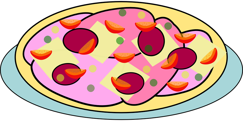 Animated Pizza Clipart 21, - Animasi Food (960x480)