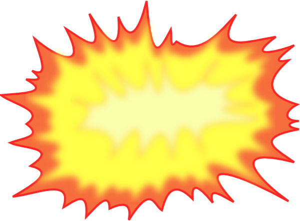 Explosion Clip Art At Clker - Blast From The Past (600x441)