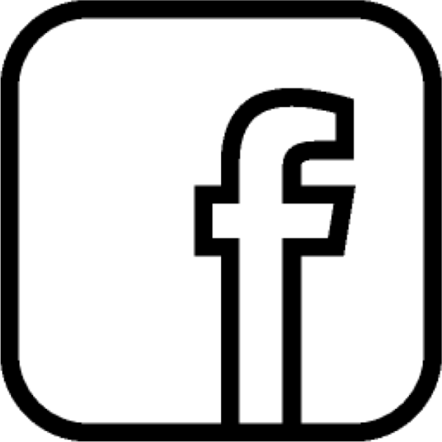 Facebook F Icon, Facebook, F, Like Us Png And Vector - Facebook Logo Black And White Png (640x640)