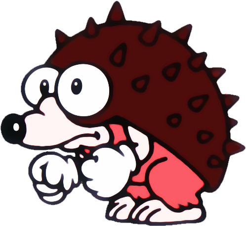 The “spikey” Enemy From Super Mario Land 2 On The Gameboy - Spikey Super Mario Land 2 (566x496)