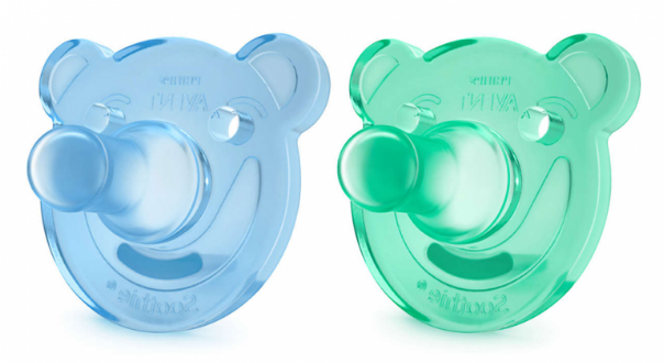 Philips Avent Soothie Orthodontic Soother All Silicone, - Avent Pacifier, Soothie, Shapes, 0-3 Months - 2 Pacifiers (800x600)
