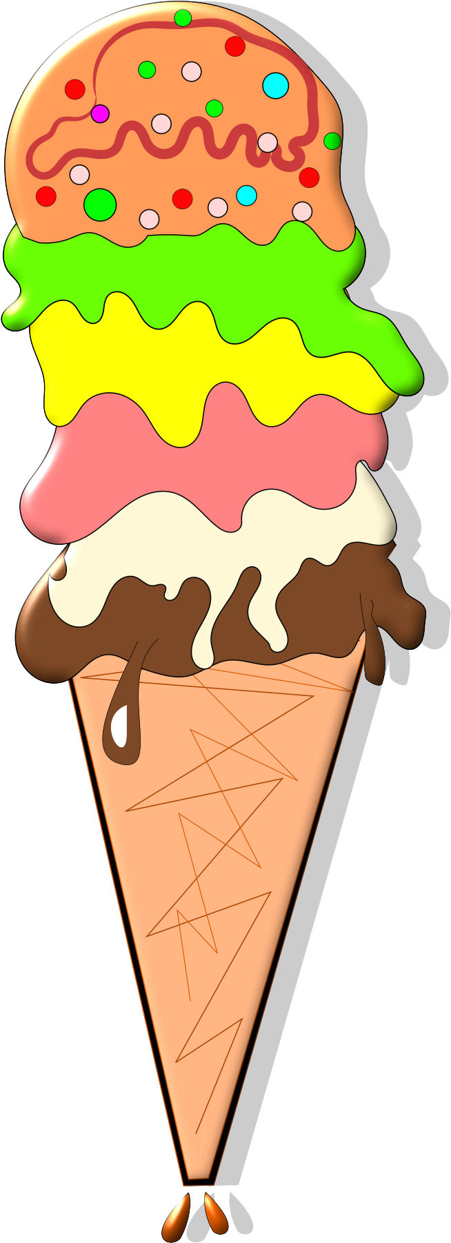 Ice Cream Cones Chocolate Ice Cream Strawberry Ice - Ice Cream Cones Chocolate Ice Cream Strawberry Ice (960x2400)