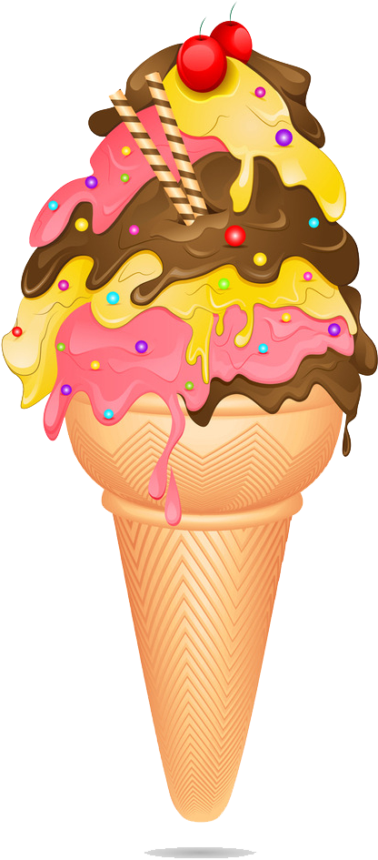 Ice Cream Cone Cupcake Chocolate Ice Cream - Ice Cream Cone Cupcake Chocolate Ice Cream (539x994)