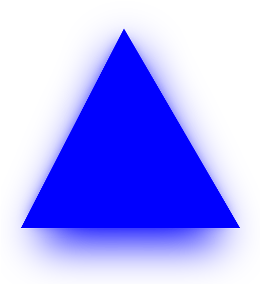 Cobalt Blue Triangle Electric Blue Purple - Triangle (570x595)