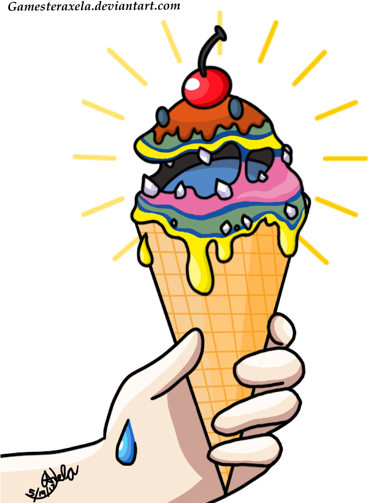 Alolan Muk Ice Cream By Gamesteraxela - Muk (768x1024)