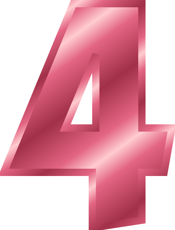 Number 4 Color Pink (600x788)