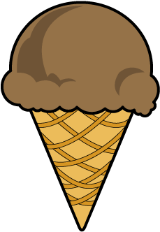 Chocolate Icecream - Ice Cream Cone (394x336)