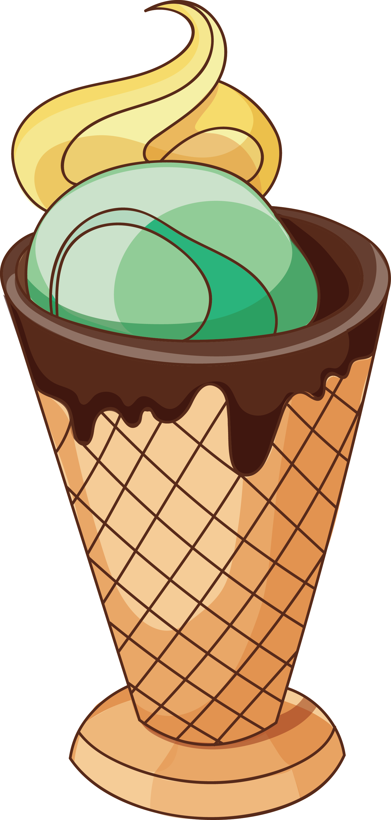 Chocolate Ice Cream Sundae Ice Pop - Chocolate Ice Cream Sundae Ice Pop (1563x3278)