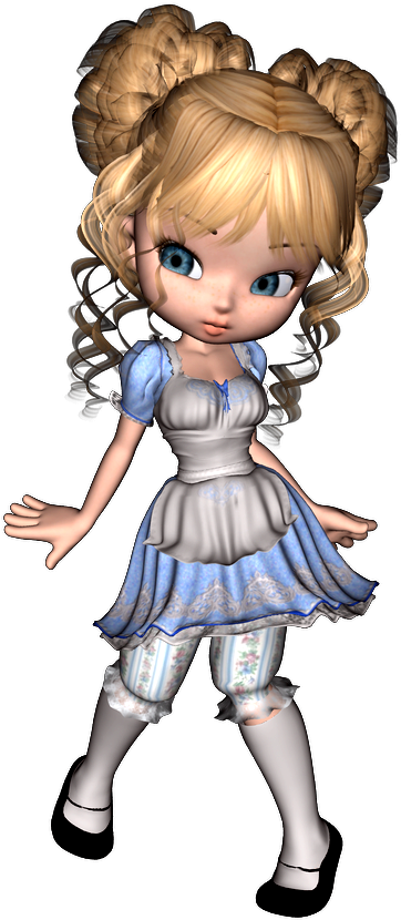 Embroidery Art, Dolls, Girls - Cartoon (653x857)