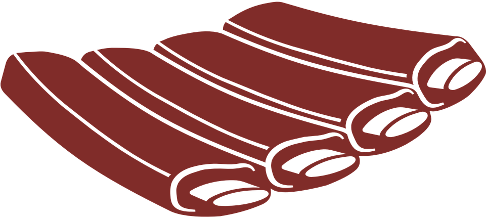 Eat Beef Cliparts - Costillas De Cerdo Vector (960x480)