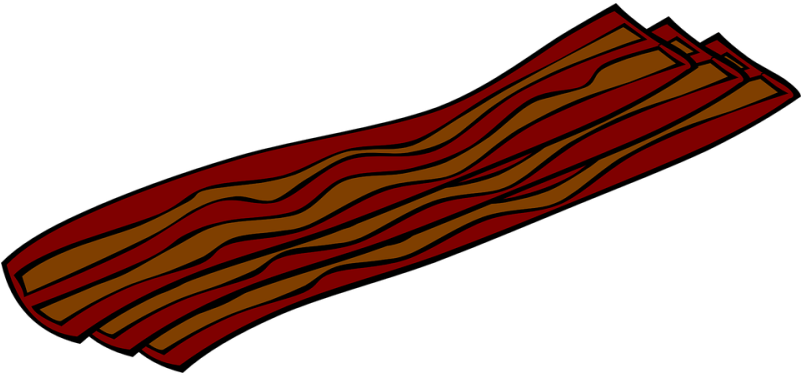 Pin Beef Jerky Clip Art - Bacon Clipart Png (800x400)