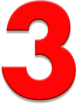 Number 3 Png Download Image - Number 3 In Red - (600x600) Png Clipart ...