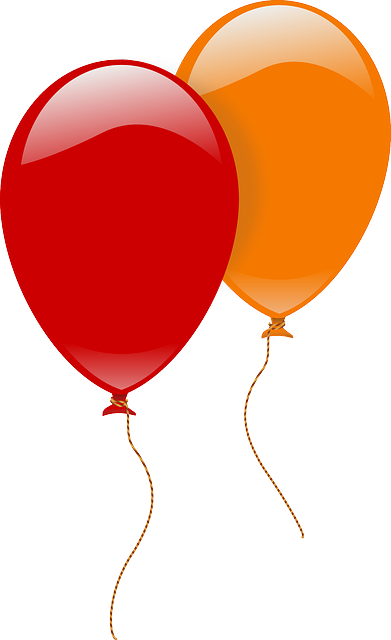Kids S - Orange And Red Balloons (391x640)