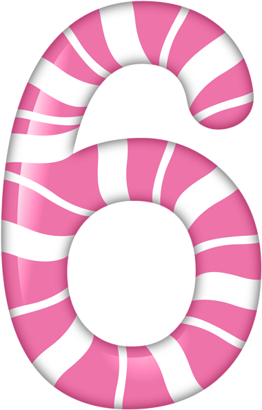 Number Six Candy Style Png Clip Art Image - Candy Number Png (480x737)