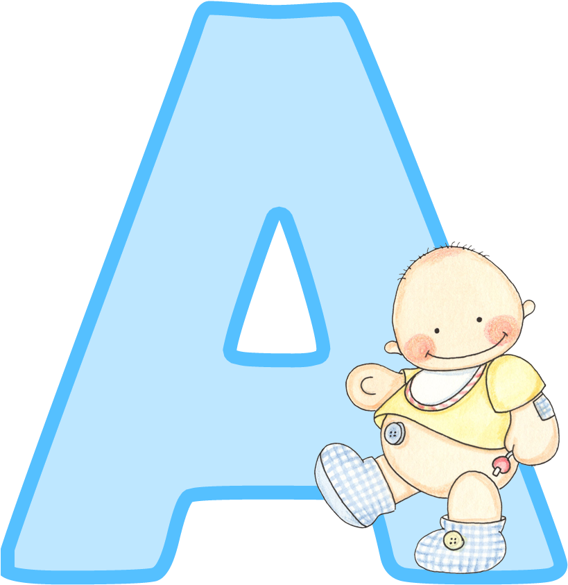 Alfabeto Con Lindo Bebé - Letras De Bebe Para Imprimir (900x1011)