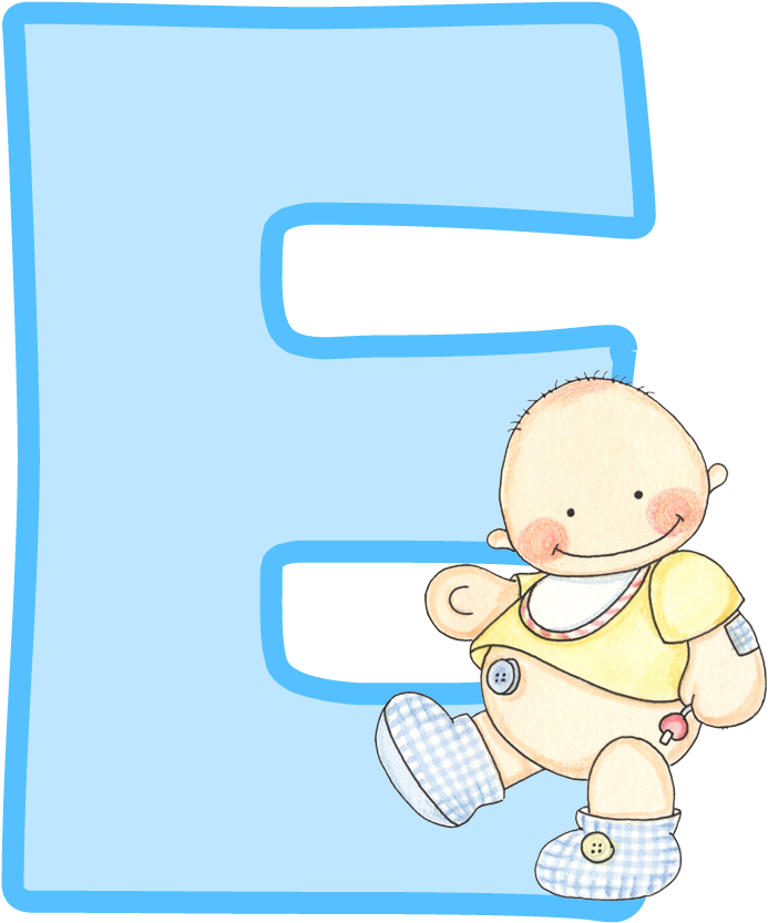 Alfabeto Con Lindo Bebé - Letra B Para Bebe (900x1011)