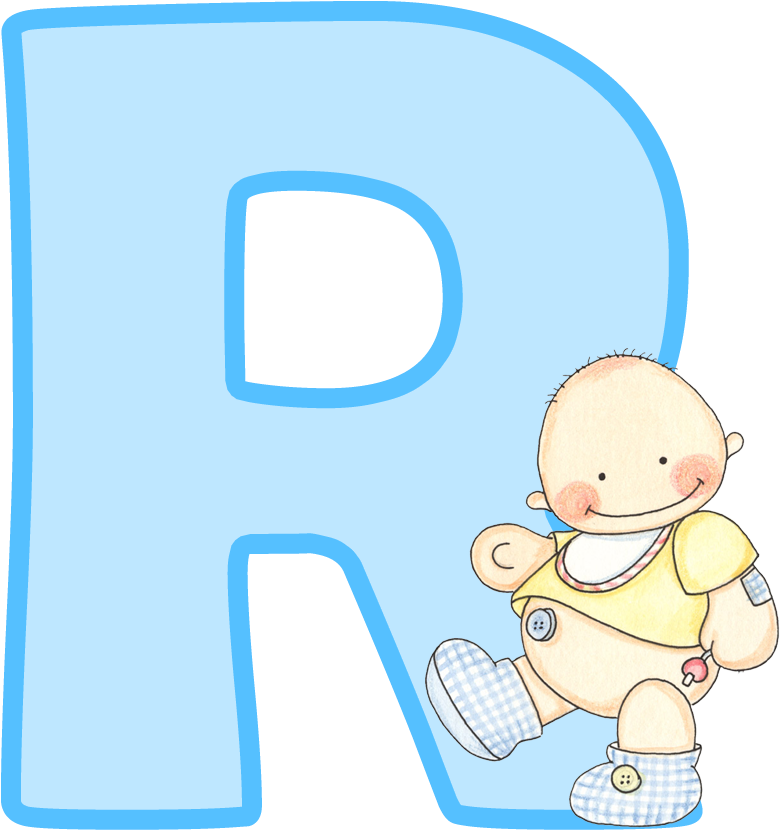 Alfabeto Con Lindo Bebé - Letras Para Bebe (900x1011)