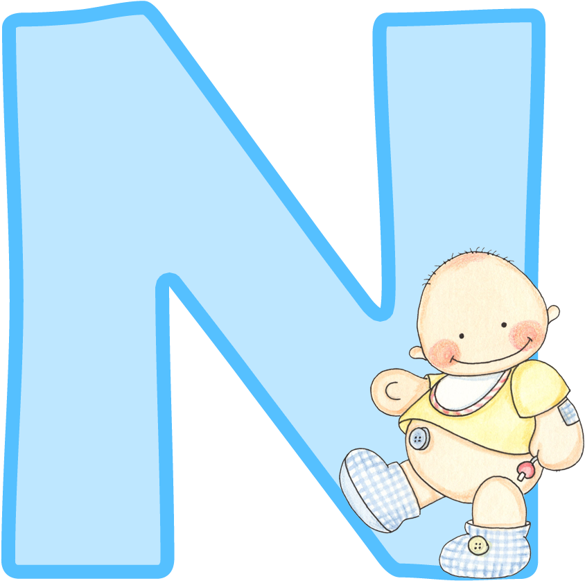 Alfabeto Con Lindo Bebé - Baby Shower Niño (900x1011)