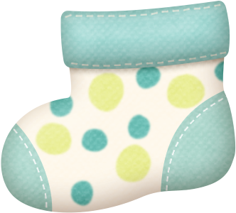 Baby Boy - Baby Socks Clip Art (395x310)