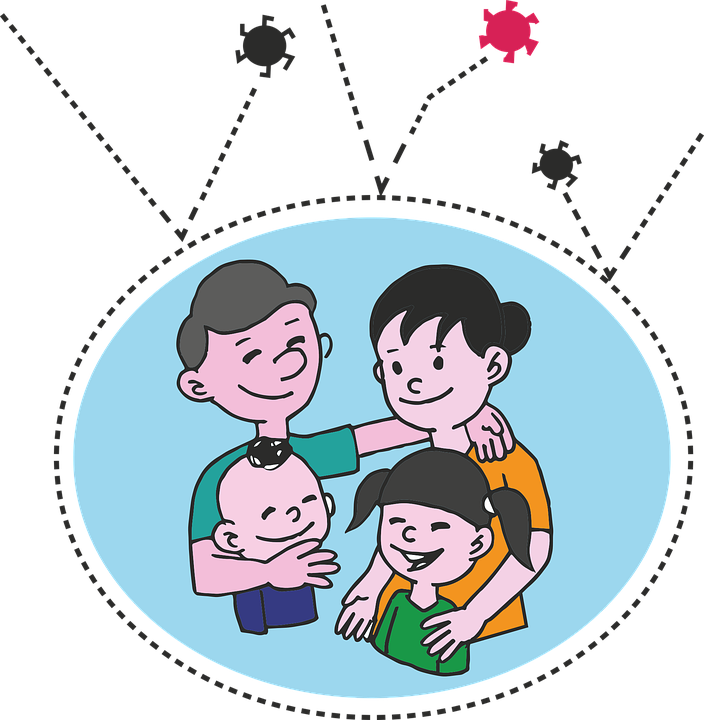 Gambar Kartun Ibu Ayah Dan Anak (704x720)