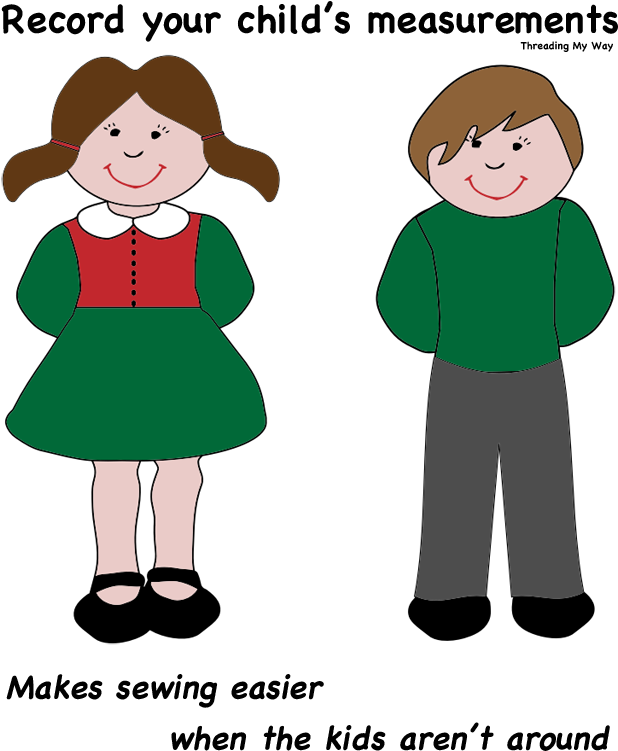 Record Measurements For Your Child On This Handy Template - Clip Art Boy And Girl (640x794)
