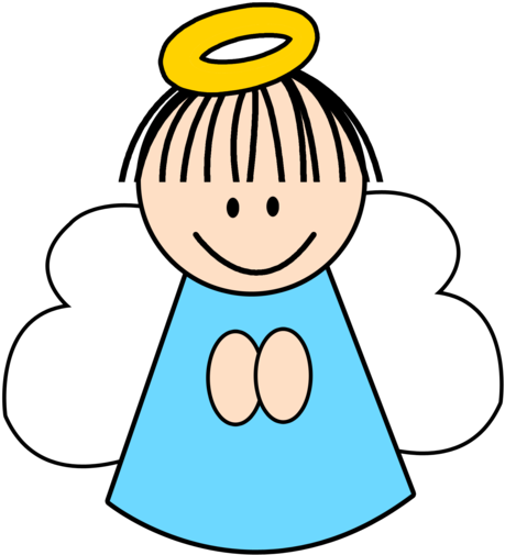 Angel Bebé Caricatura Bautizo - Angelito Png (480x640)