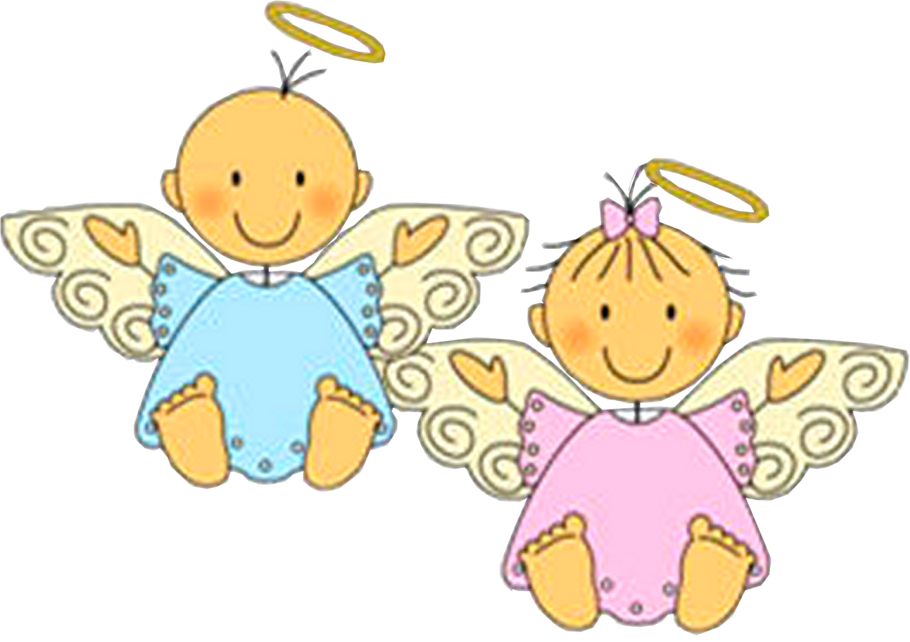 Bebé - Dibujos De Angelitos A Color (1318x930)