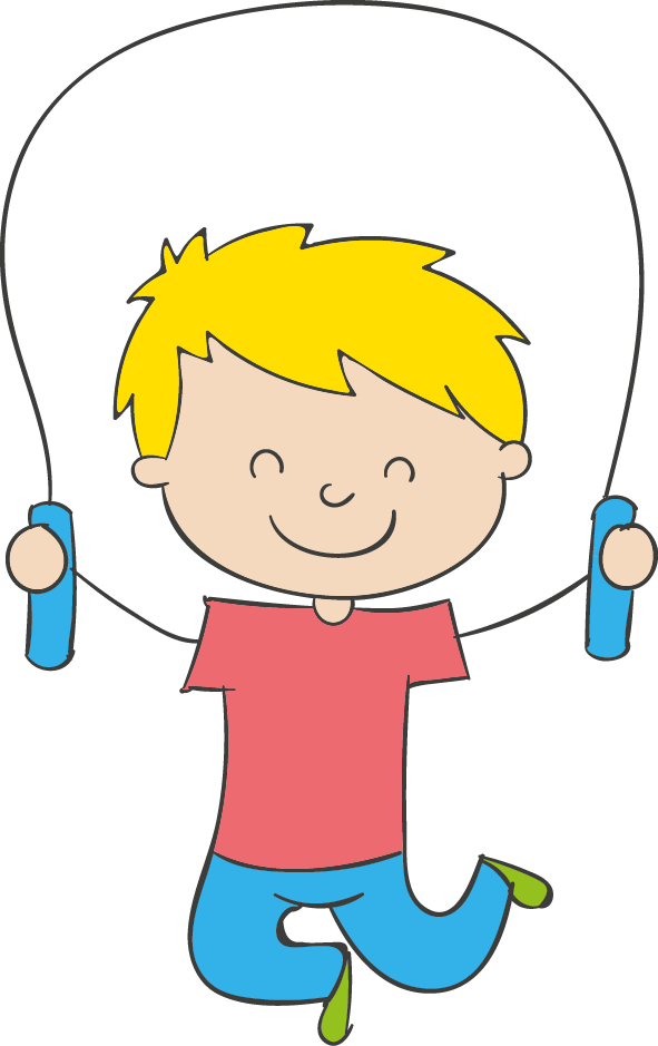 Boy Child Skipping Rope Clip Art - Boy Child Skipping Rope Clip Art (591x939)