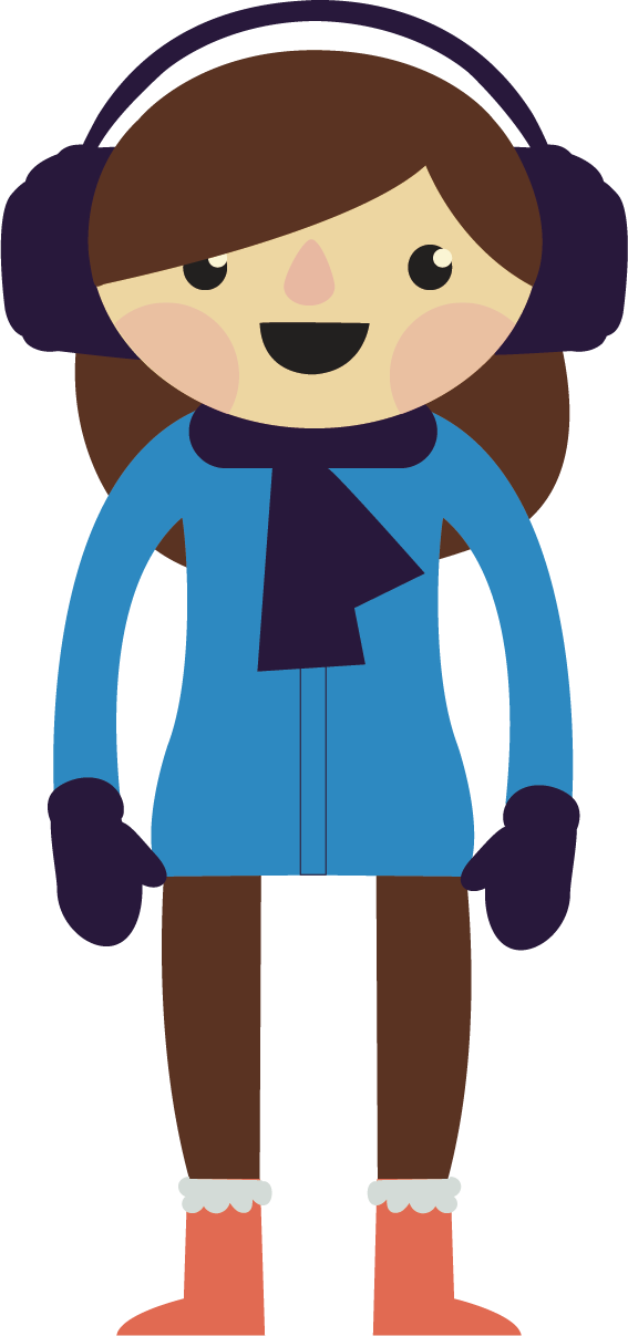 Clothing Winter Headgear Clip Art - Clothing Winter Headgear Clip Art (567x1207)
