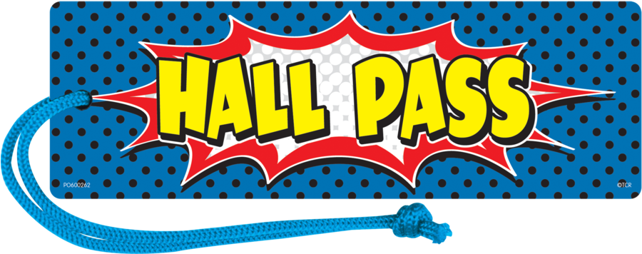 Hall Pass Clip Art - Hall Pass Clip Art (900x900)