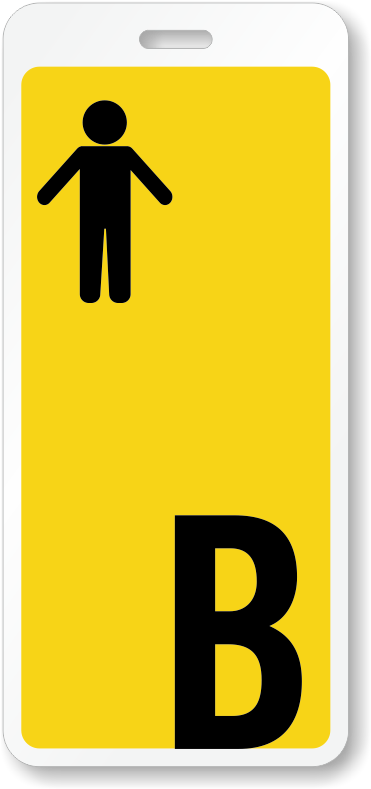 Boy Restroom Hall Pass Id With Symbol - Sign (800x800)