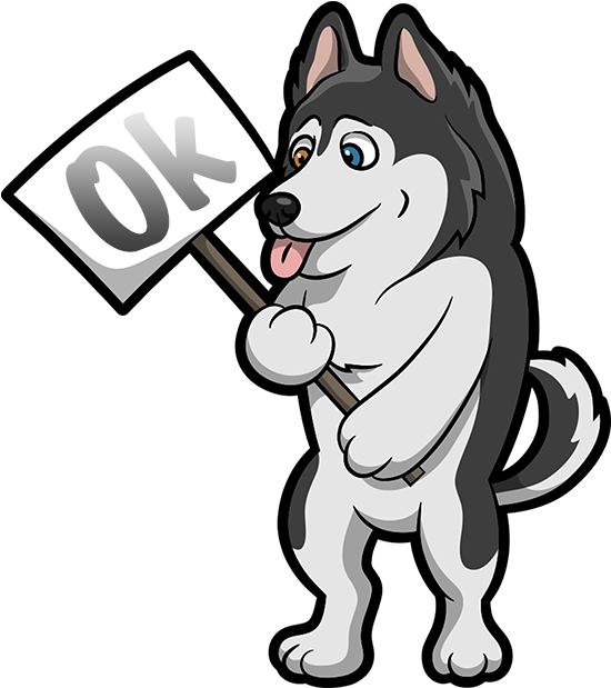 Husky Emoji & Stickers Messages Sticker-1 - Siberian Husky (618x618)