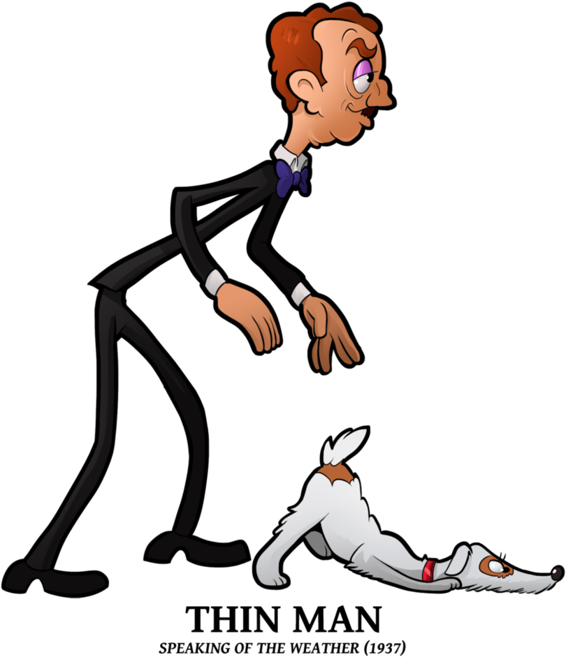 Thin Man By Boscoloandrea - Thin Man Cartoon Png (836x956)