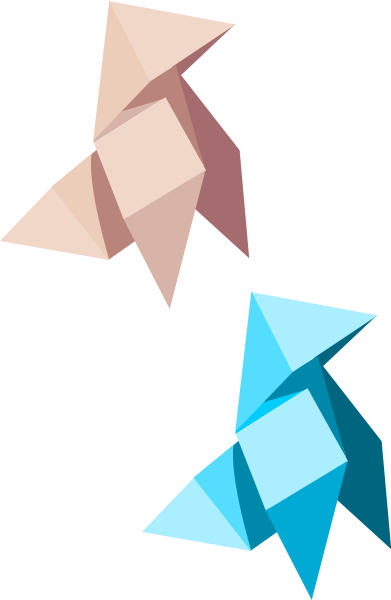 Birdie Paper Png Images - Pajarita Papel Png (391x600)