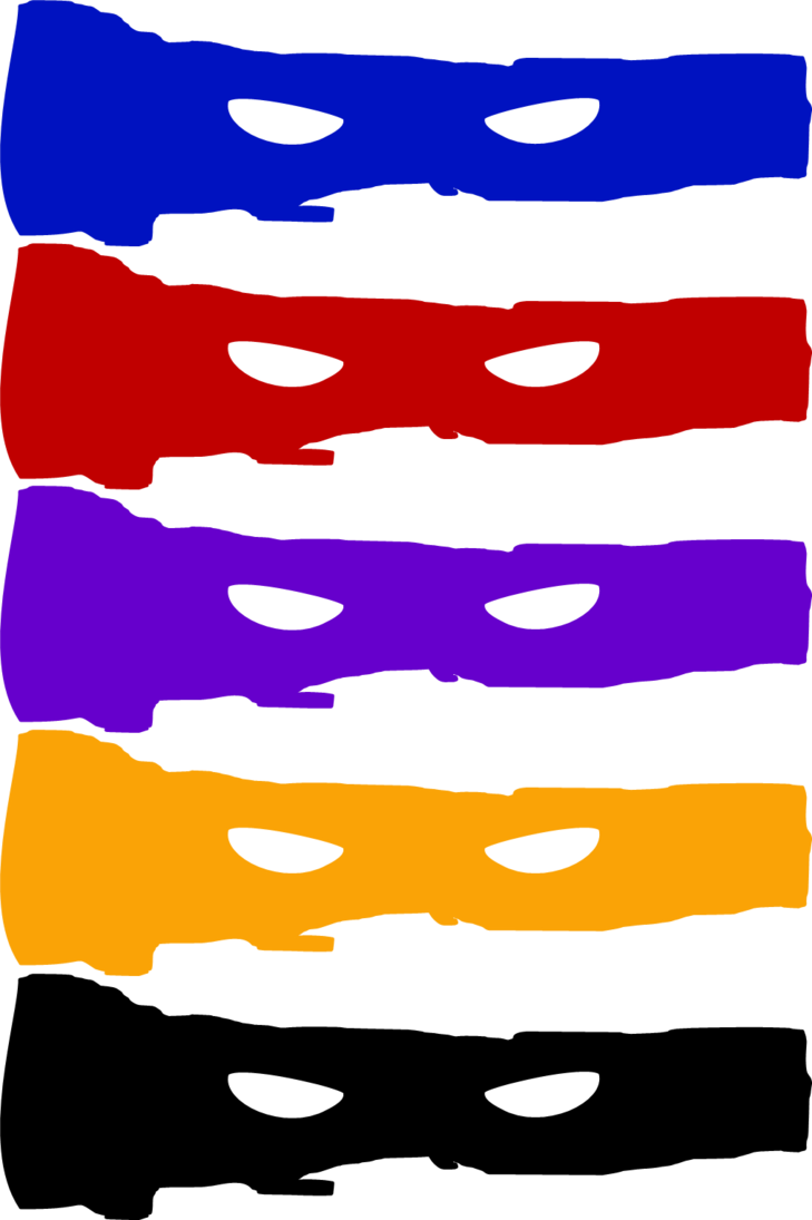 Artwork Of Teenage Mutant Ninja Turtle Masks All Together - Tmnt Out Of The Shadows Mask (729x1095)