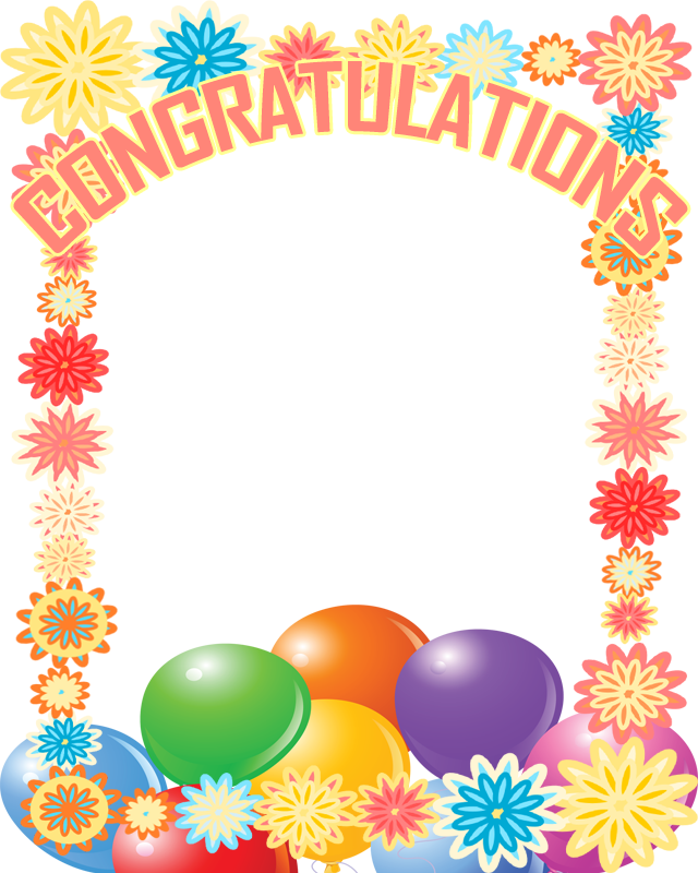 Congratulations Cliparts Borders Free Download Clip - Congratulation Frames (640x800)