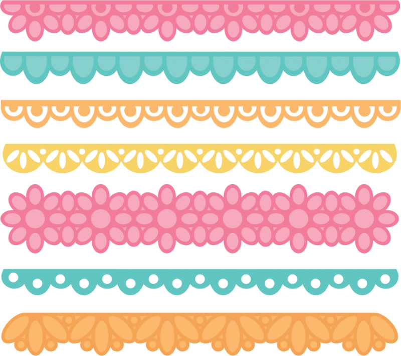 Scrapbook Borders Clipart - Cute Border Design For Scrapbook (800x709)
