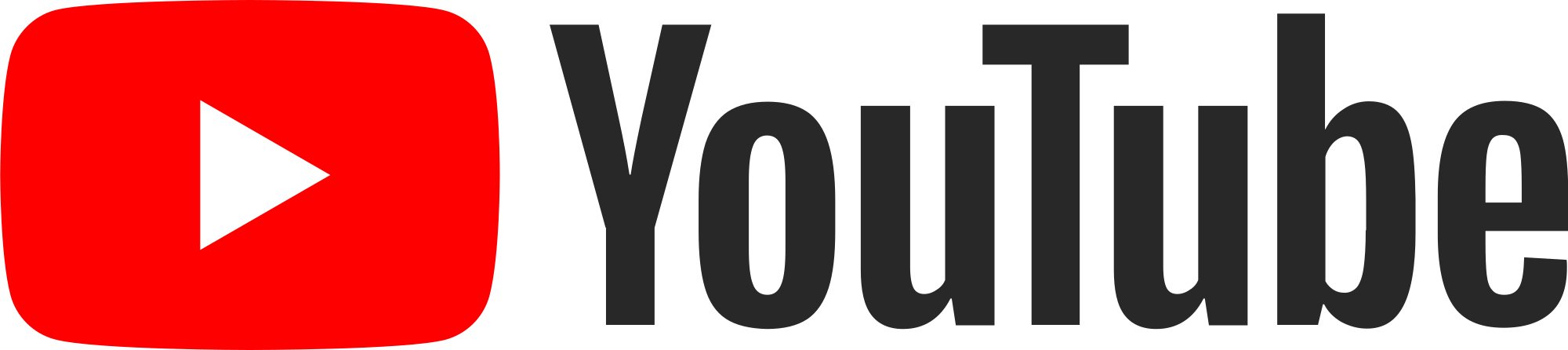 Youtube Logo - Youtube Logo 2017 (2000x446)