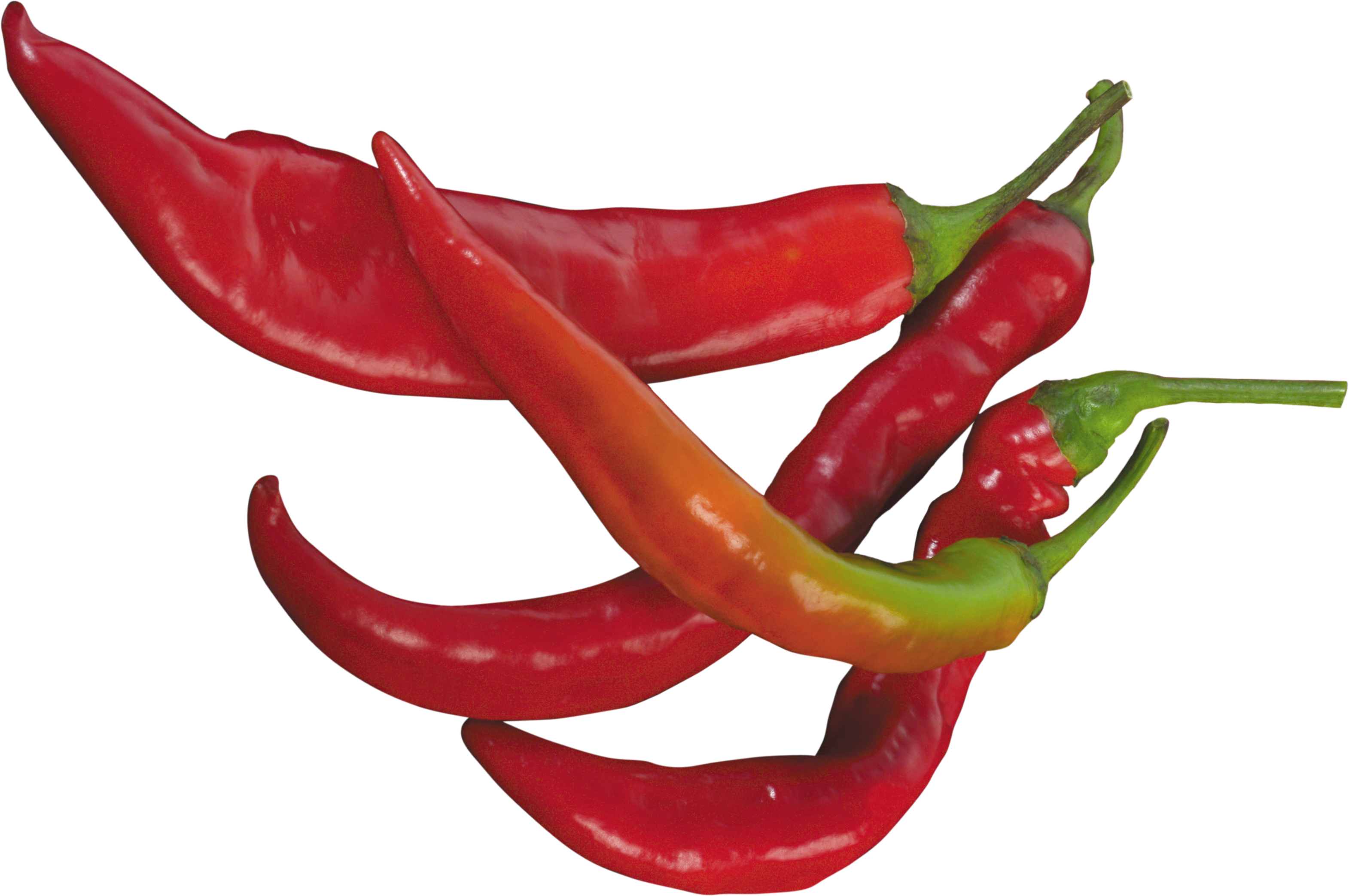 Hot - Chili Peppers Transparent Background (3141x2087)