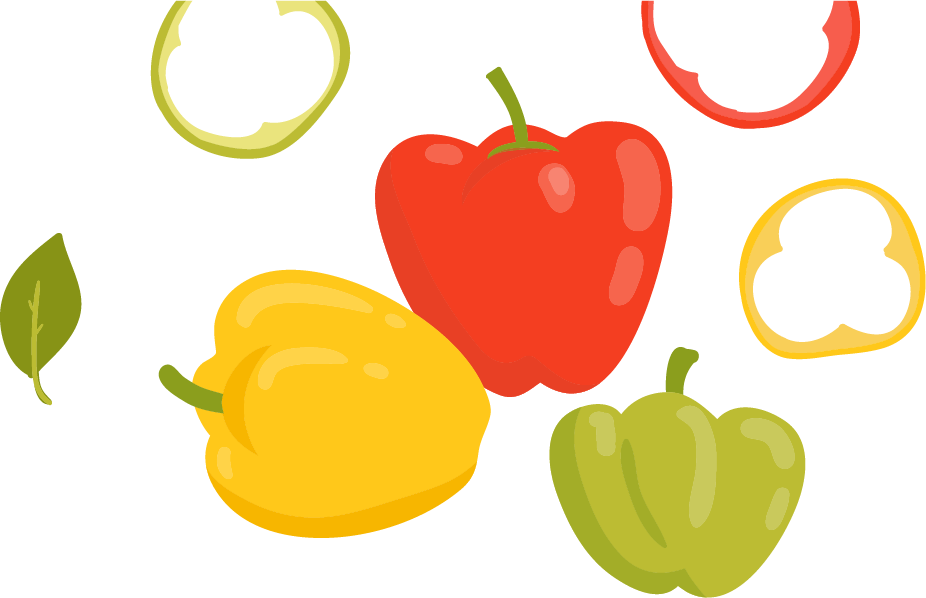 Bell Pepper Vegetable Clip Art - Bell Pepper Vegetable Clip Art (926x598)