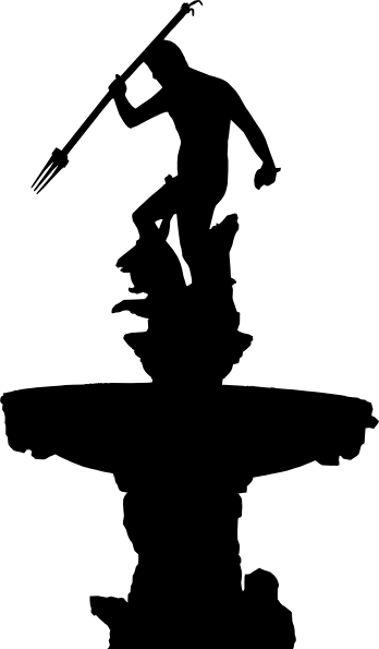 Neptune Fountain Clip Art At Clker - Golden Gate (348x595)