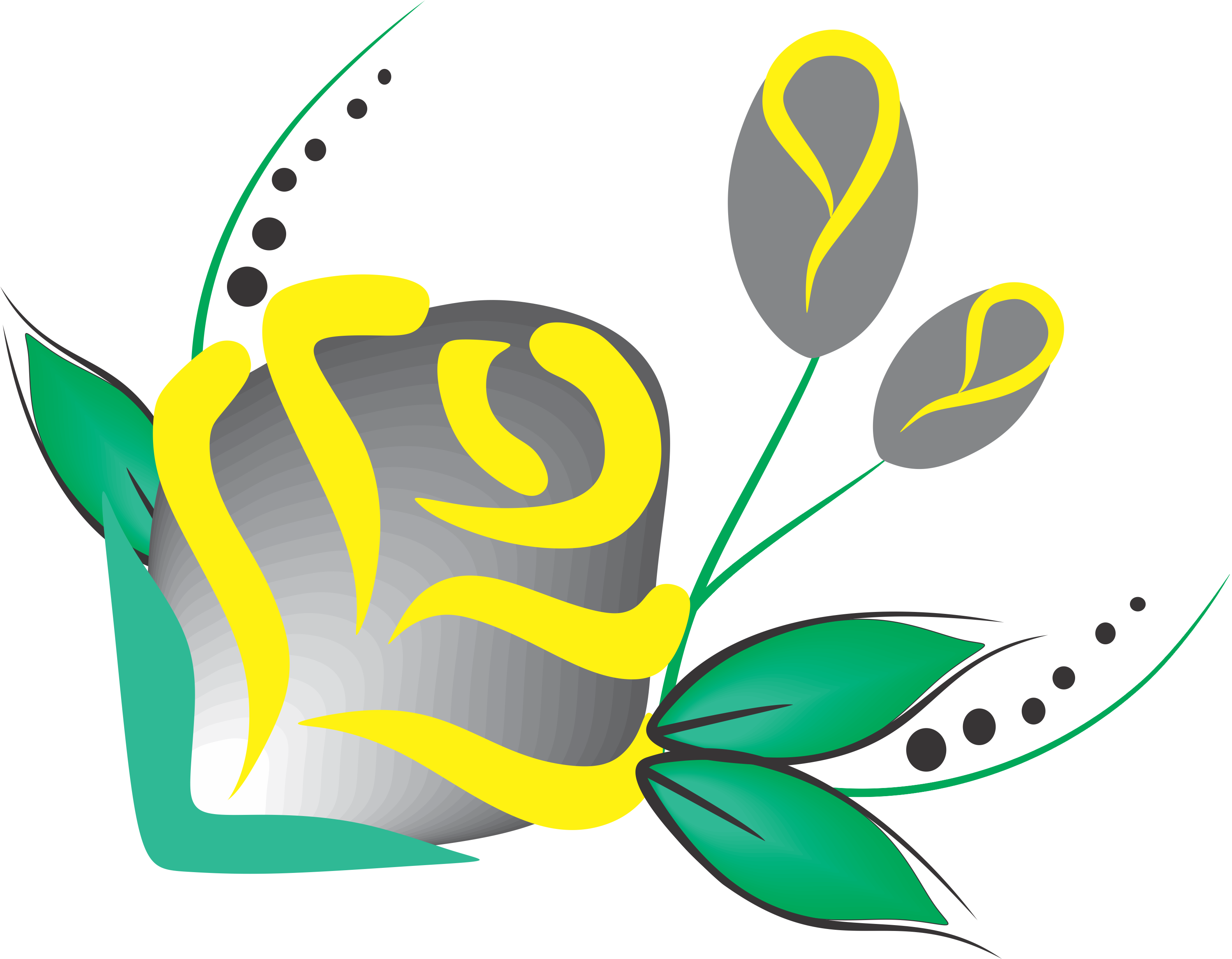 Flores Amarela Com Verde - Yellow (3164x2462)