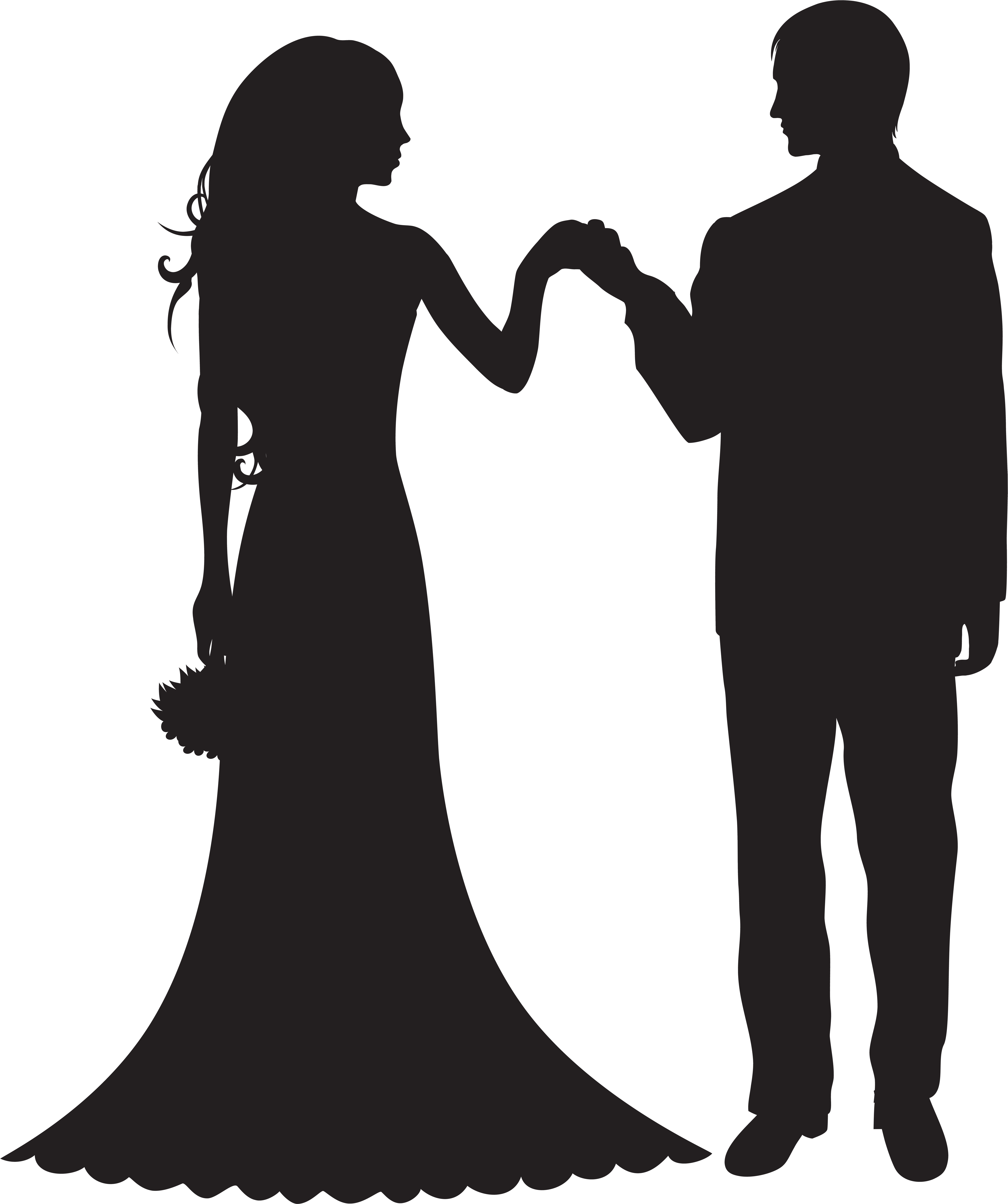 Bride And Groom Png Clipart - Bride And Groom Png Clipart (6744x8000)