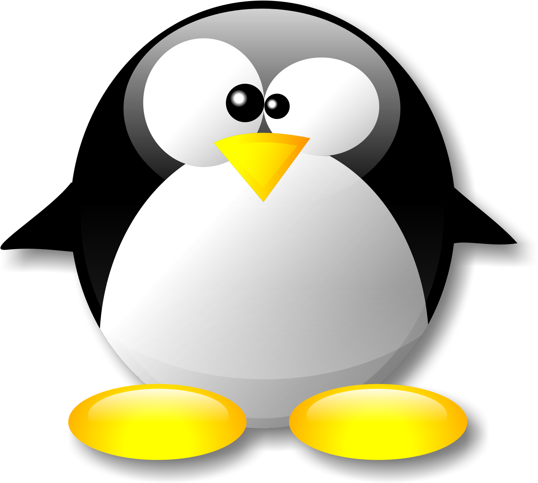 Pinguim Crystal 2000 - Linux Png (2000x1742)