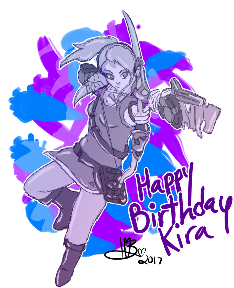 Happy Birthday Kira 2017 By Mynnub - Graphic Design (1024x1024)